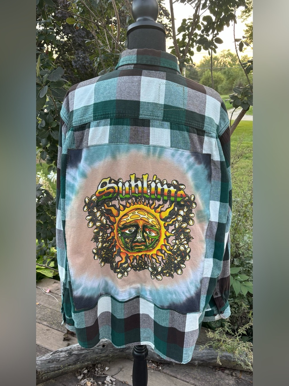 XL Faded Glory upcycled Sublime flannel